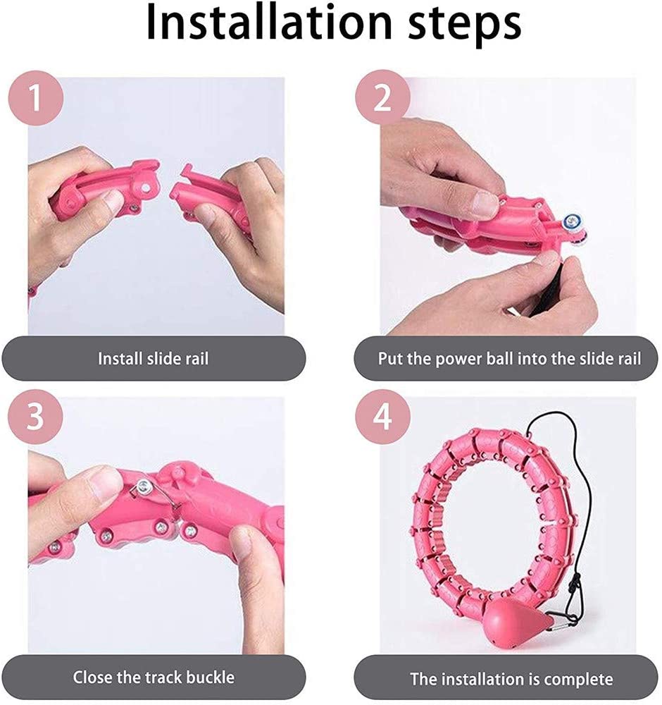18-24Knots Adjustable Exercise Hoop Smart Exercise Hoop Weight Loss - Taplike