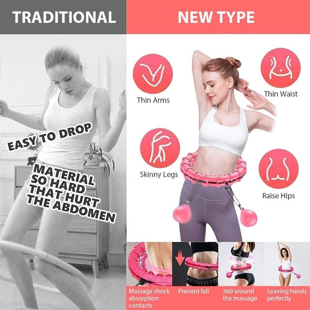 18-24Knots Adjustable Exercise Hoop Smart Exercise Hoop Weight Loss - Taplike