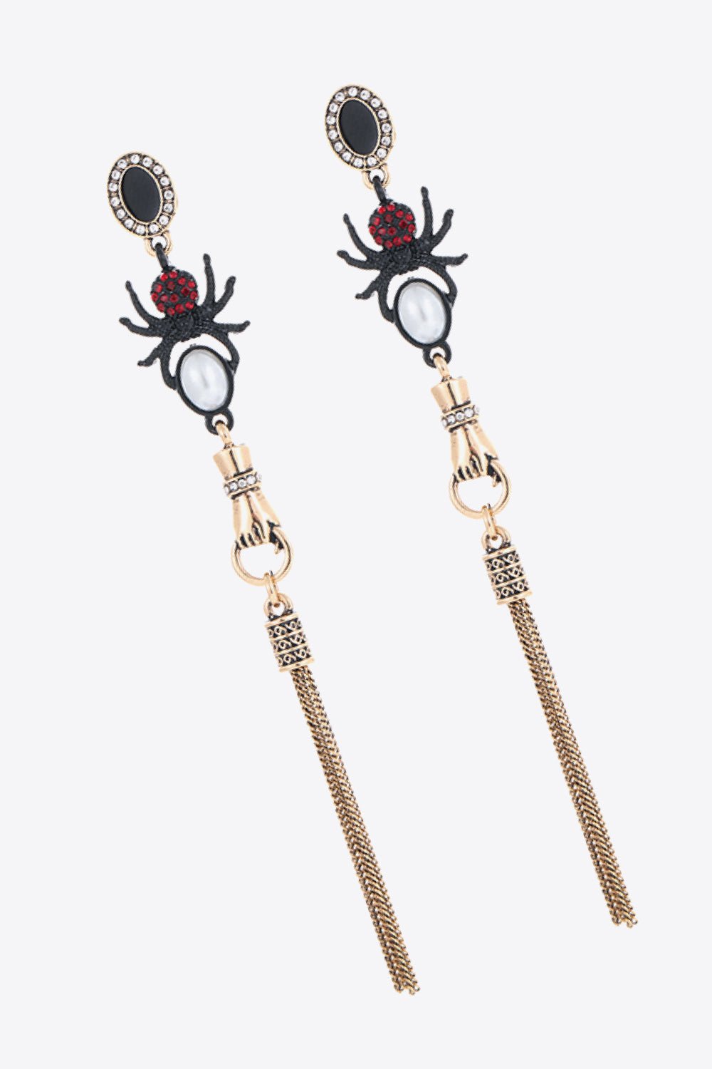 18K Gold-Plated Spider Drop Earrings - TapLike