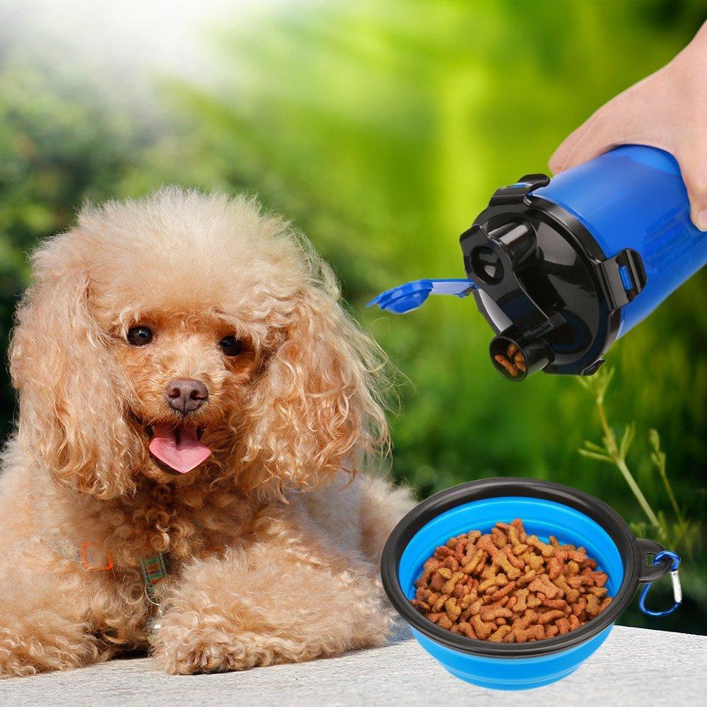2 in 1 Dog Drinking Water Bottle with Bowls - Taplike