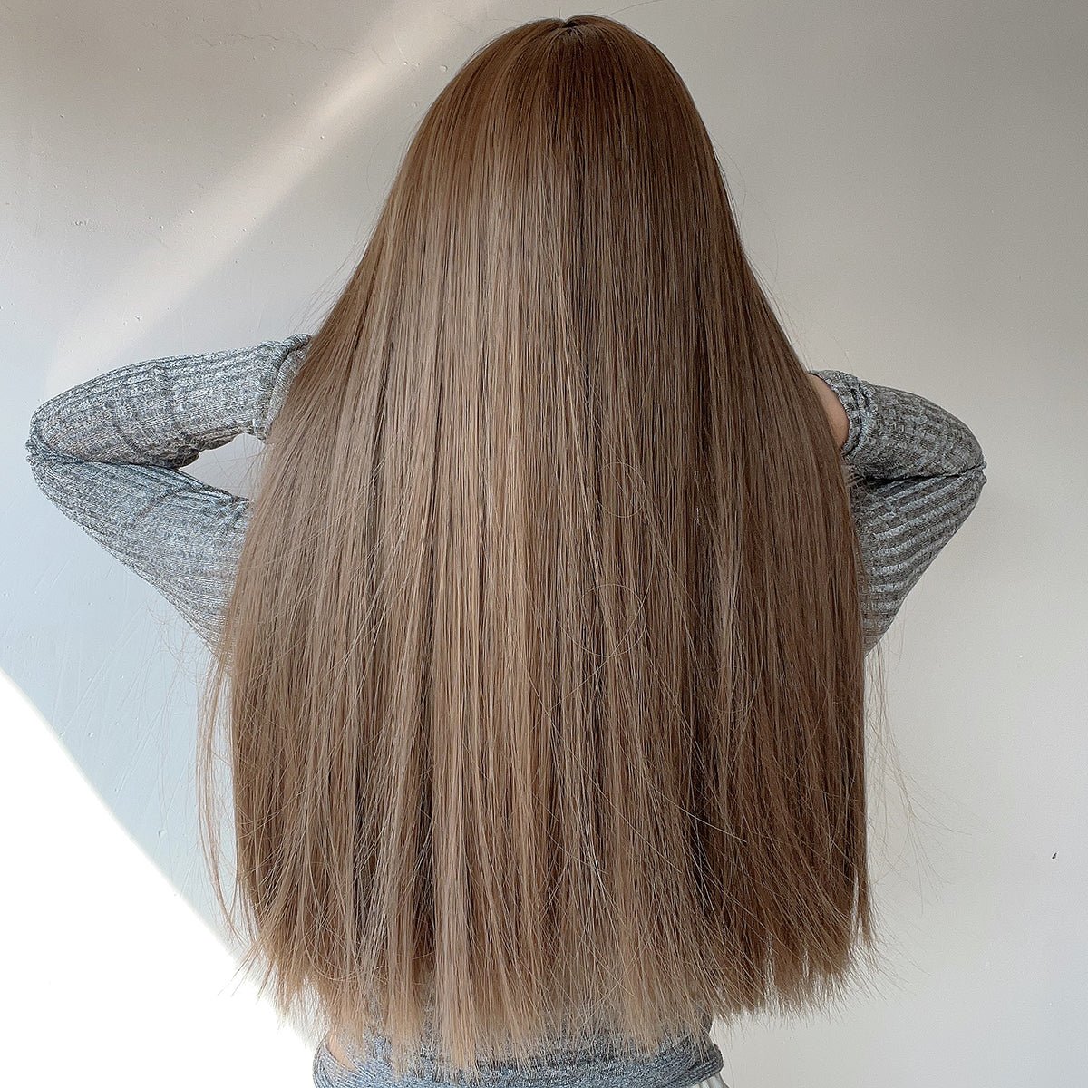 20-inch | Flaxen Brown| Straight Hair with Hair bangs| SM7826 - TapLike