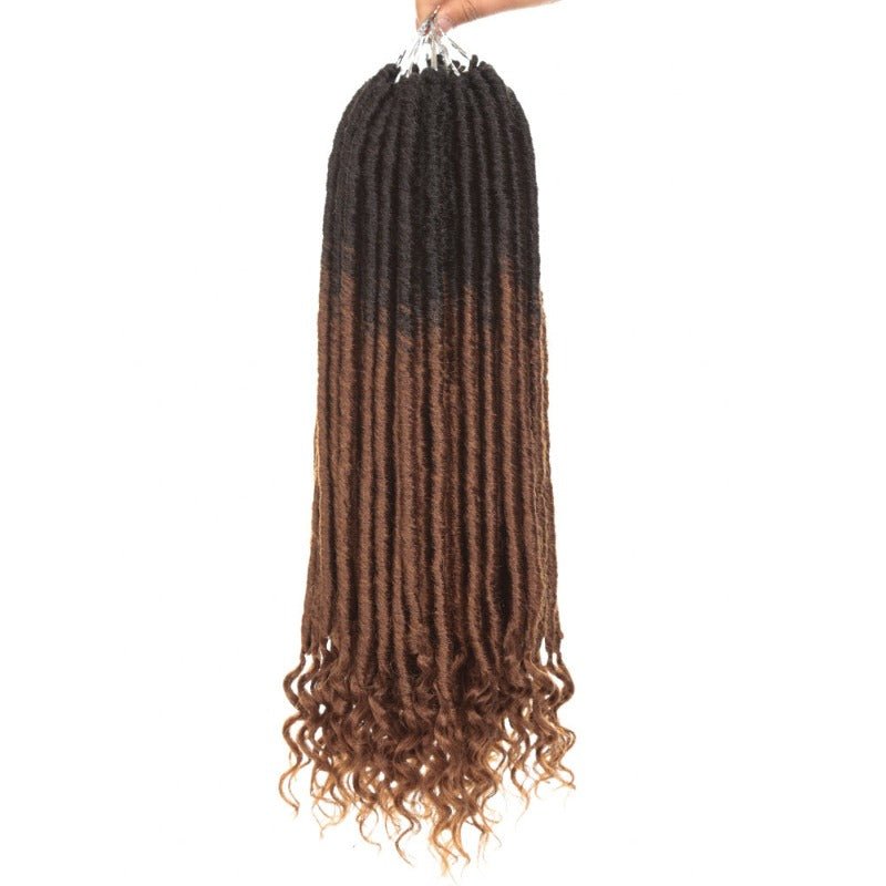 20 inch Synthetic Wigs straight and Curved African Wig Female DreadLocs 18pccs - Taplike