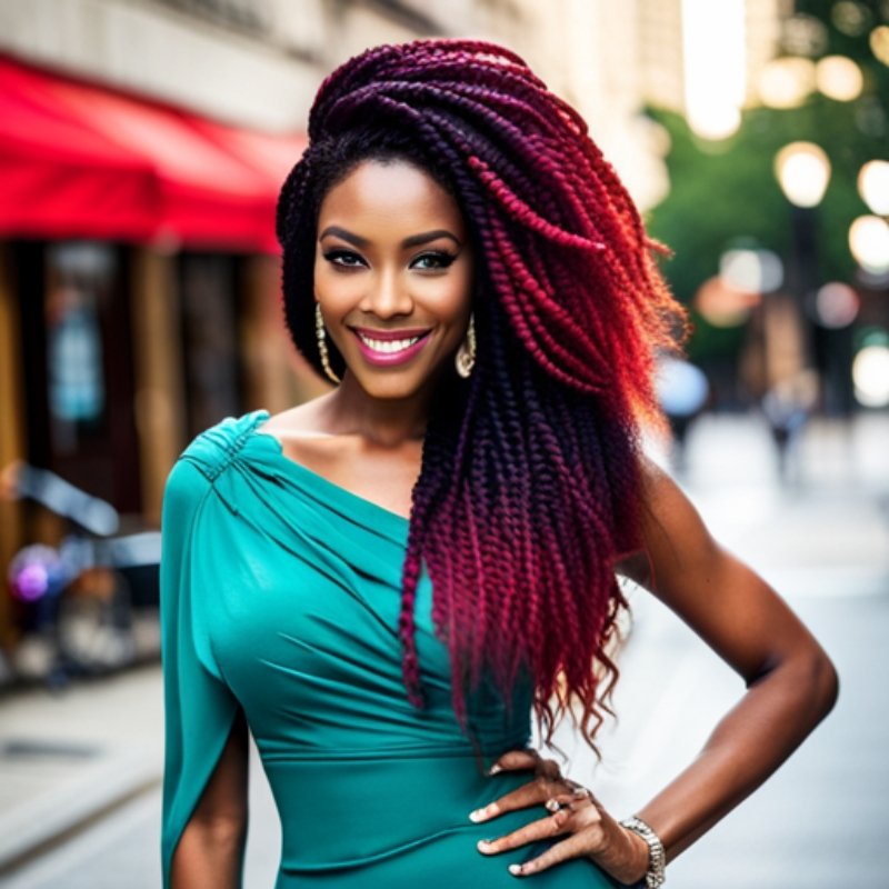 20 inch Synthetic Wigs straight and Curved African Wig Female DreadLocs 18pccs - Taplike