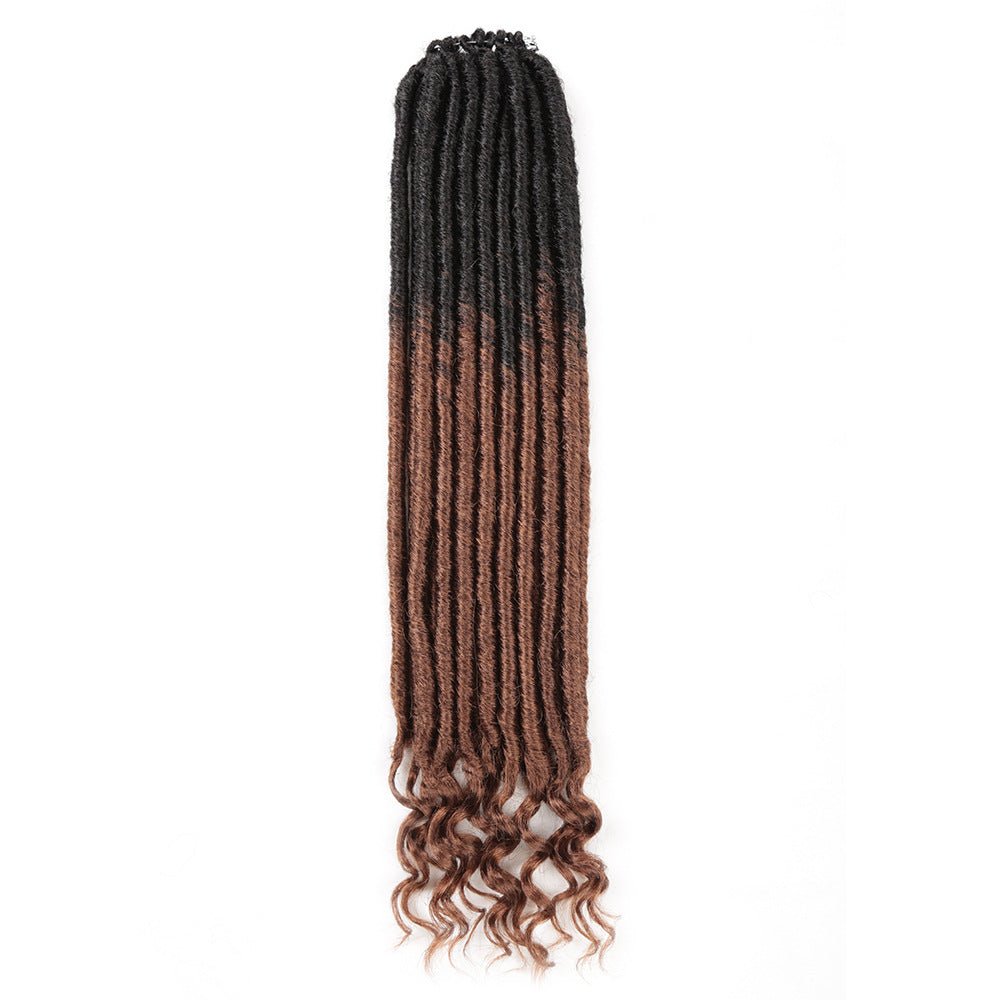 20 inch Synthetic Wigs straight and Curved African Wig Female DreadLocs 18pccs - Taplike