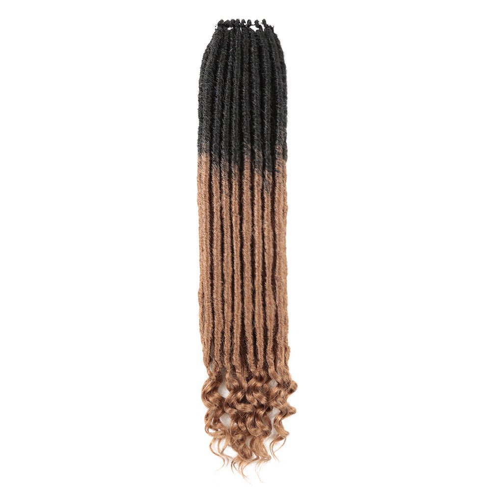 20 inch Synthetic Wigs straight and Curved African Wig Female DreadLocs 18pccs - Taplike
