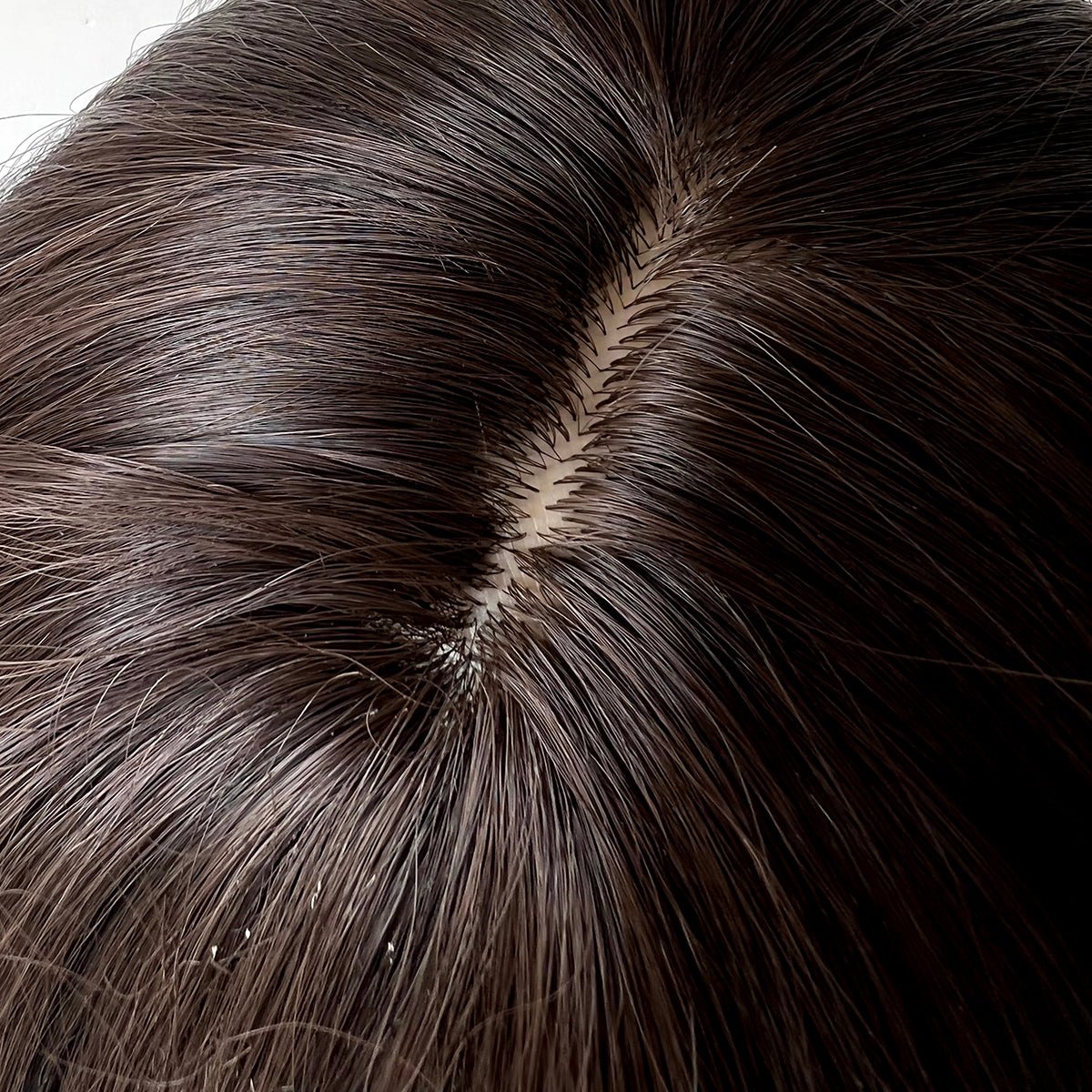 22-inch| dark brown |curly hair with hair bangs | SM7235 - TapLike