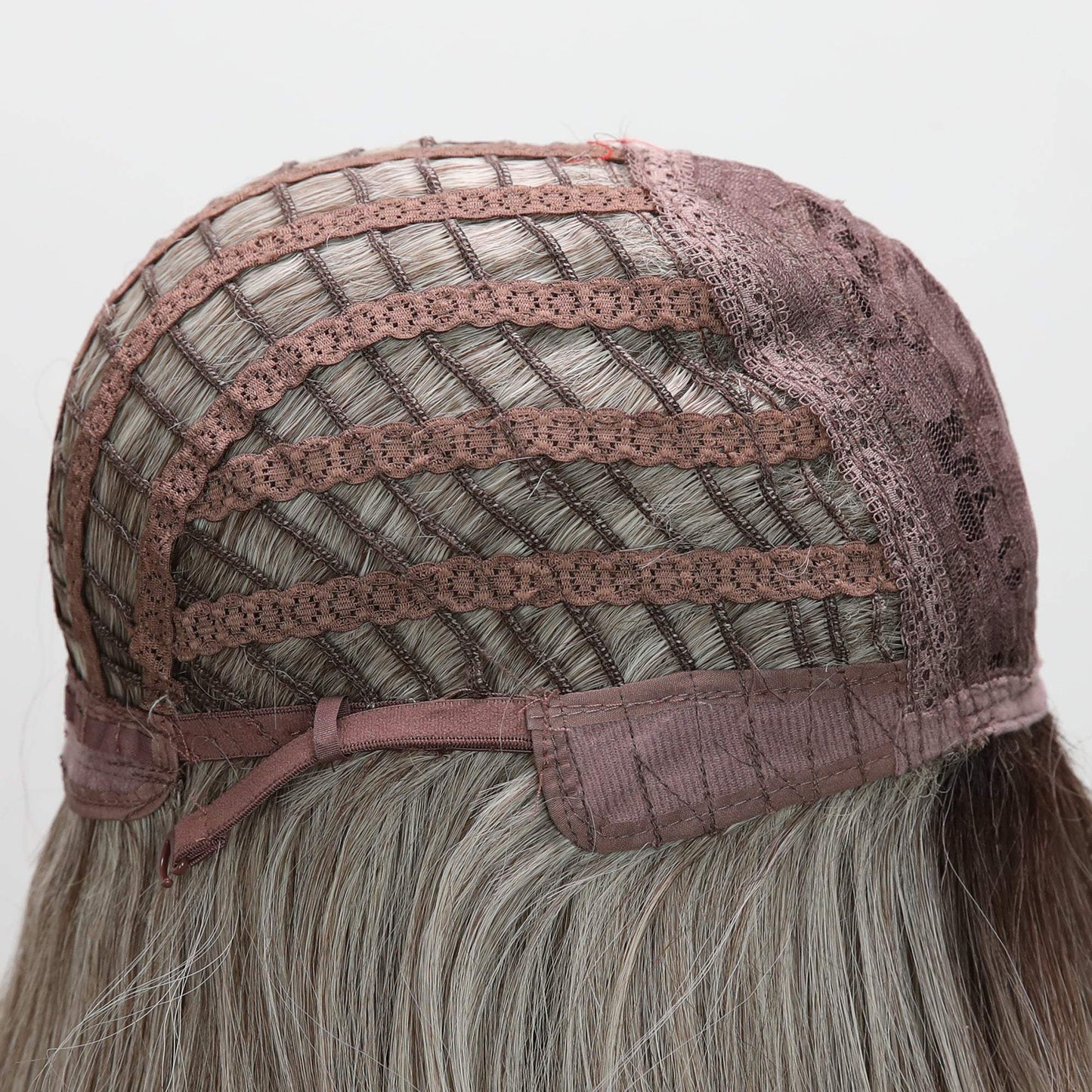 22-inch | Gray Ombre Highlight withbangs Daily hairstye | SM3130 - TapLike