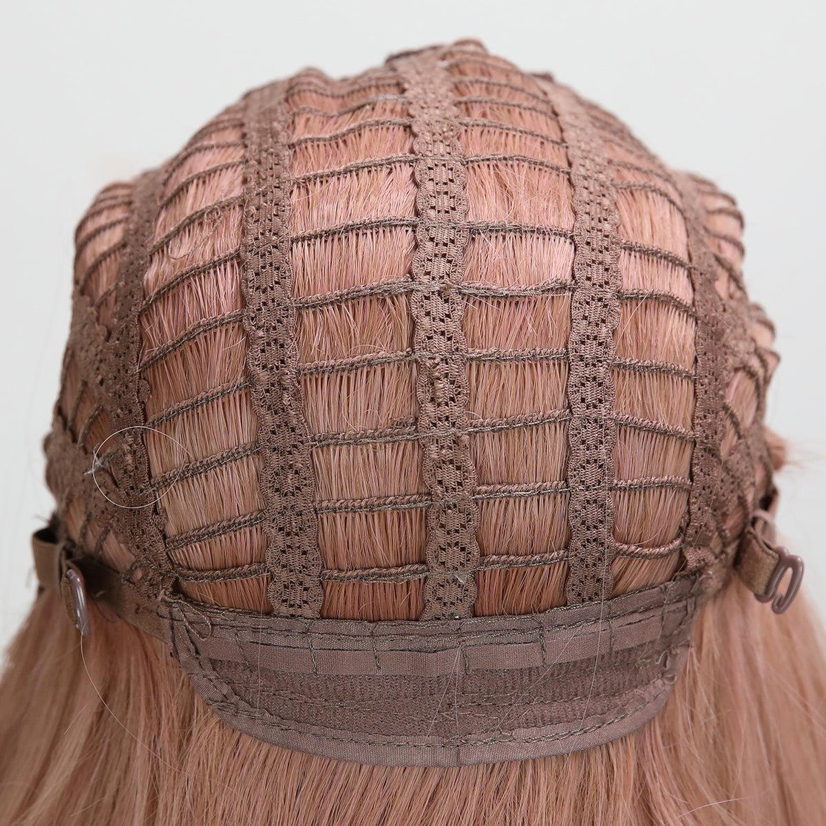 22-inch |rose powder|curly hair with hair bangs | SM7254 - TapLike