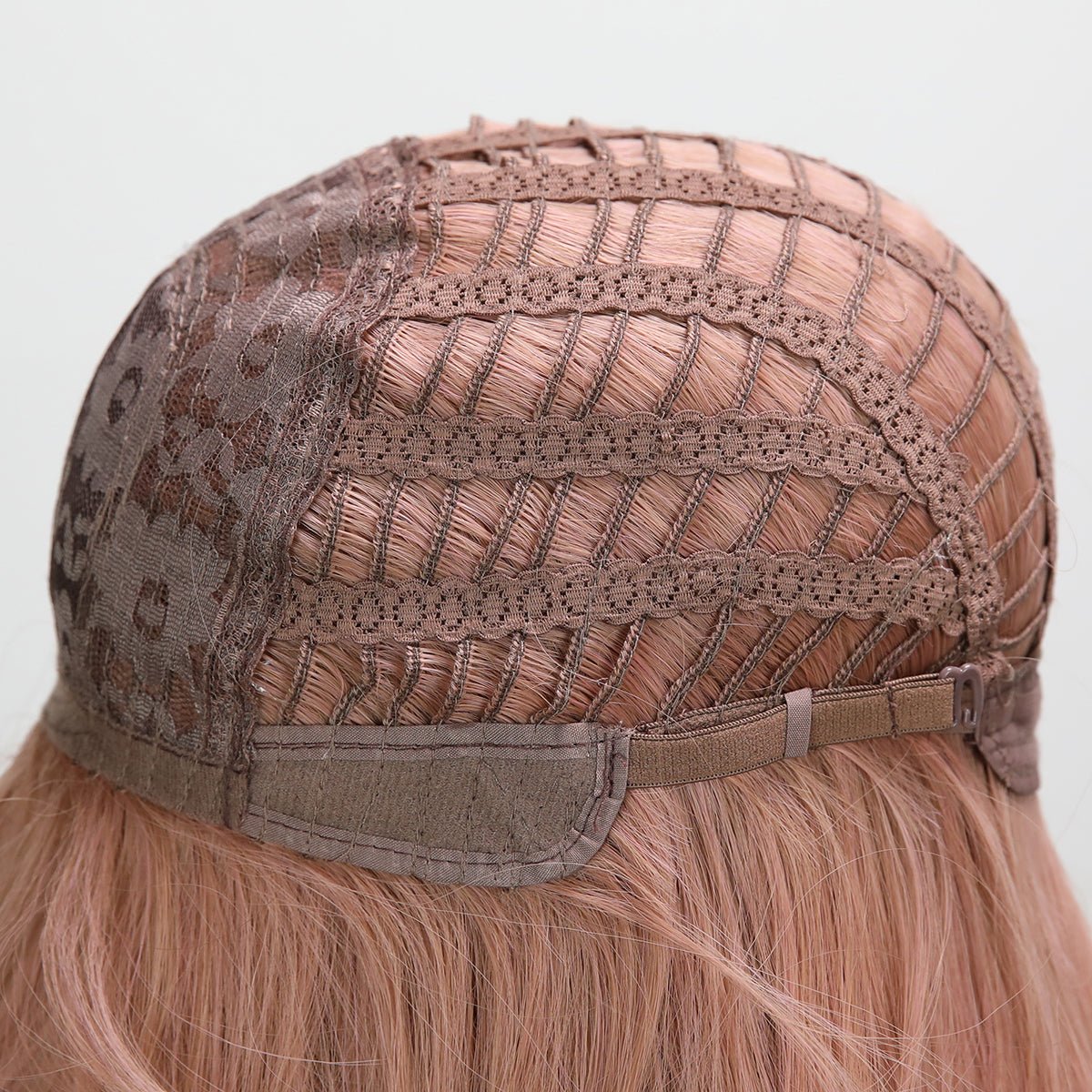 22-inch |rose powder|curly hair with hair bangs | SM7254 - TapLike