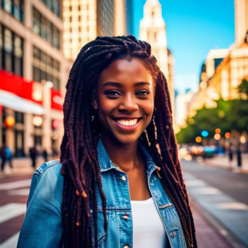 22 inches African Braid Fluffy Colorful Synthetic Braid Dreadloc Long straight Wigs 15pcs - Taplike