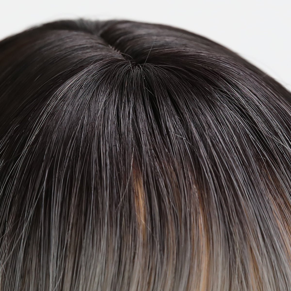 24-inch | black grey |straight hair with hair bangs| SM7279 - TapLike