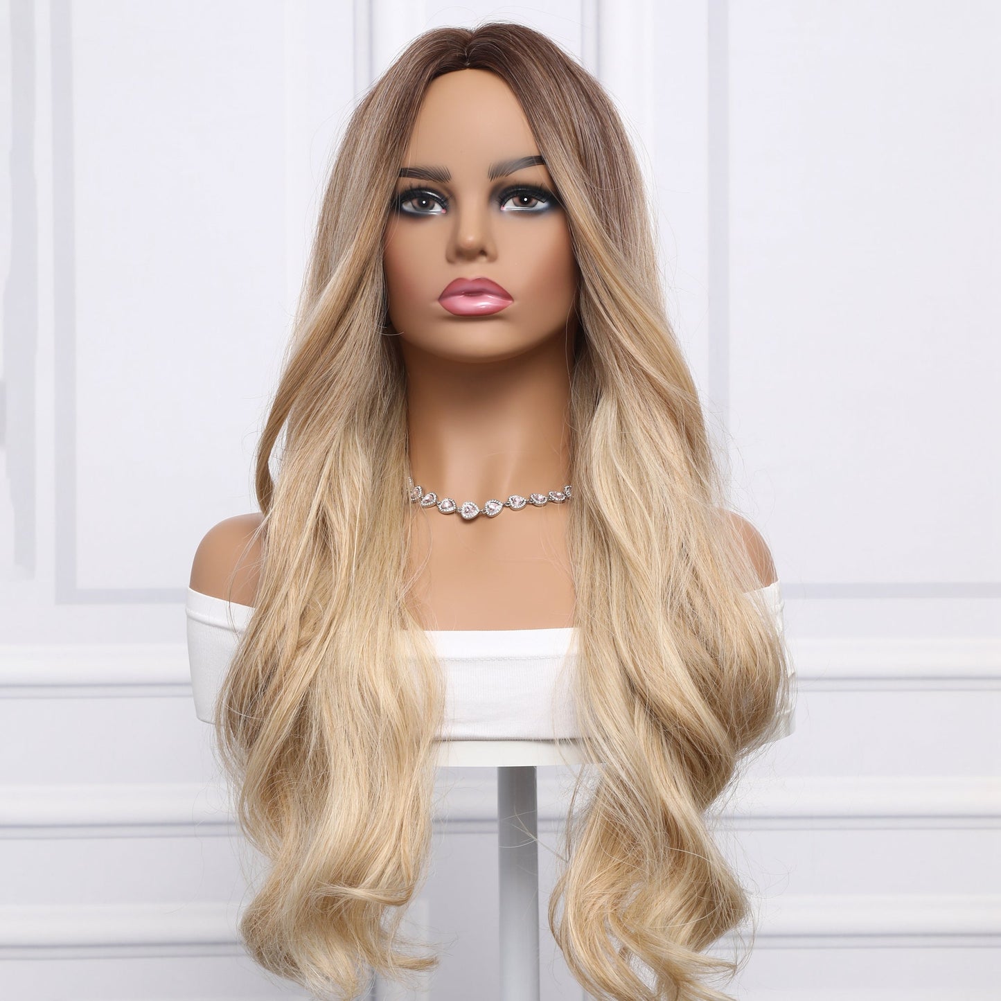 26-inch | Gold Loose Wave without Hair Bangs | SM5018 - TapLike