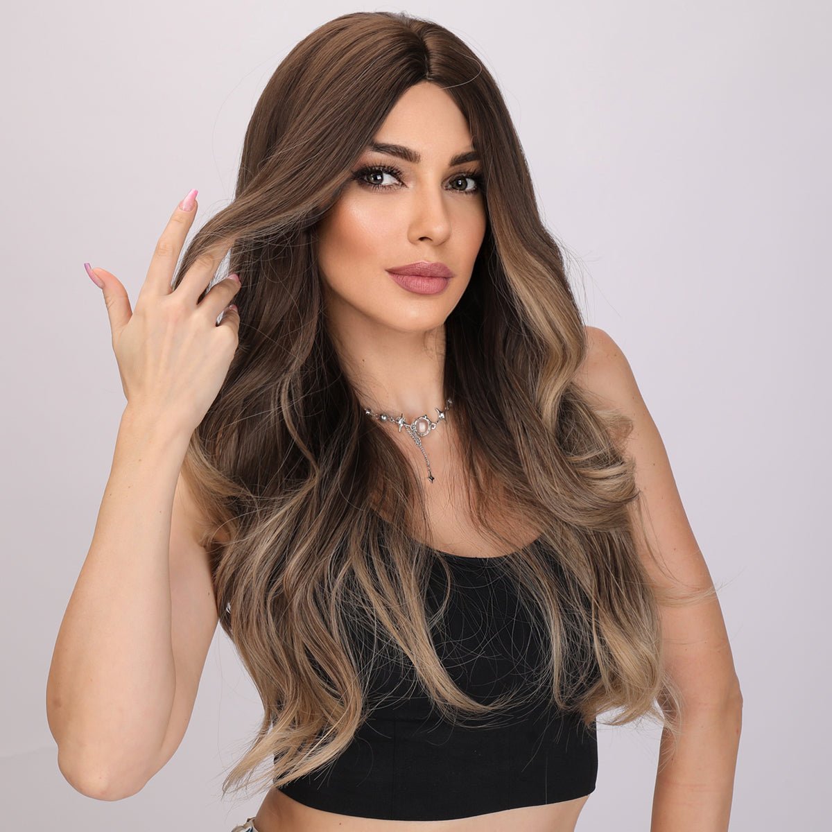 26-inch | Golden Gradient Loose Wave without Hair Bangs | SM458 - TapLike