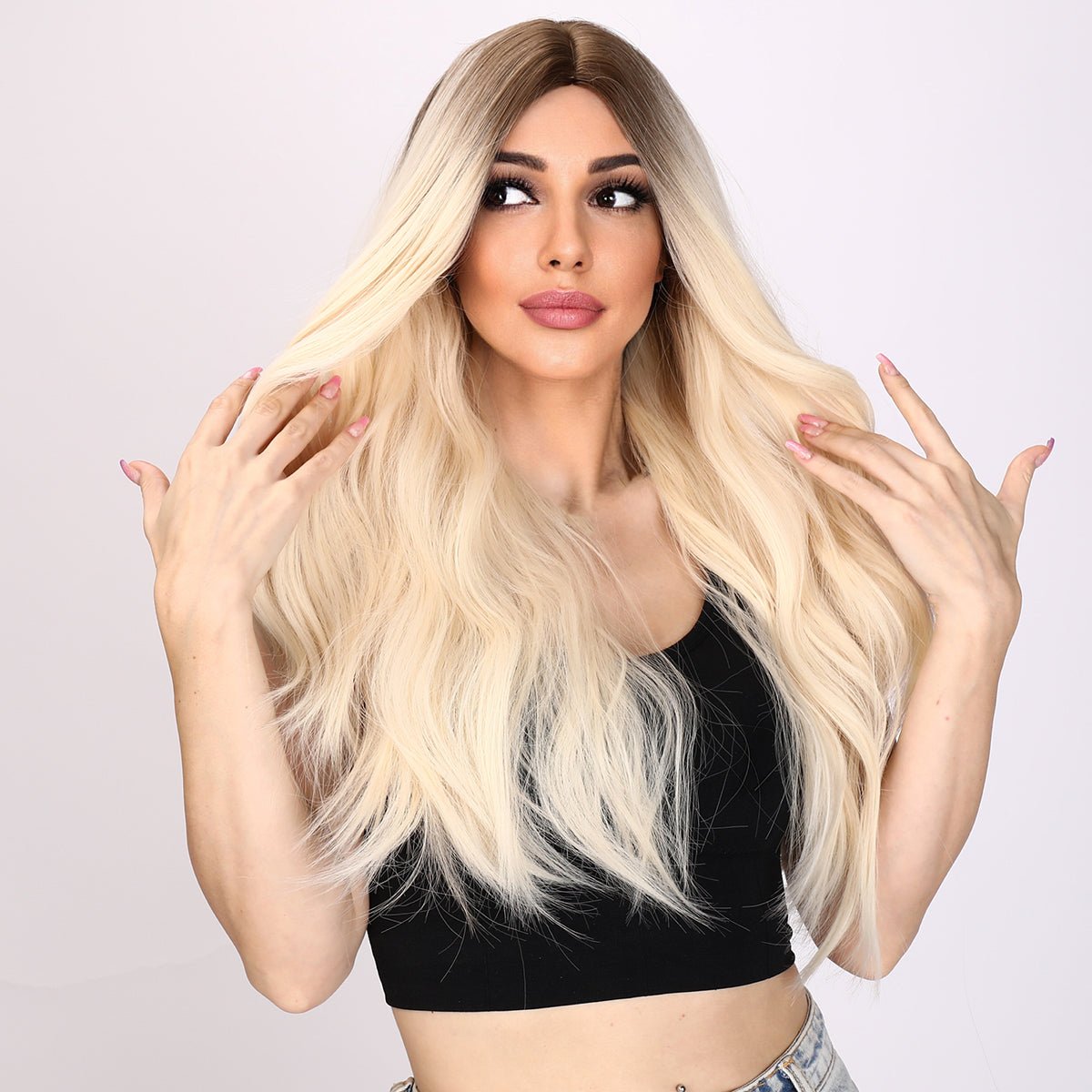 26-inch | Ombre Gold Body Wave without Bangs | SM9347 - TapLike