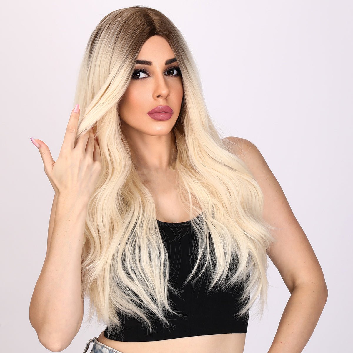 26-inch | Ombre Gold Body Wave without Bangs | SM9347 - TapLike