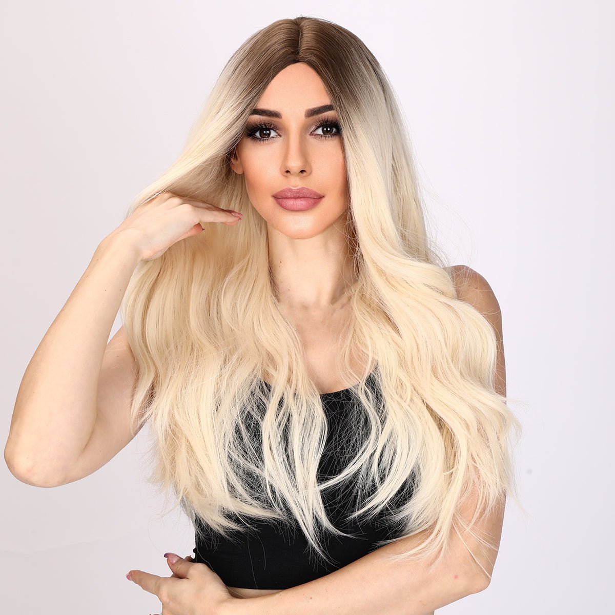 26-inch | Ombre Gold Body Wave without Bangs | SM9347 - TapLike