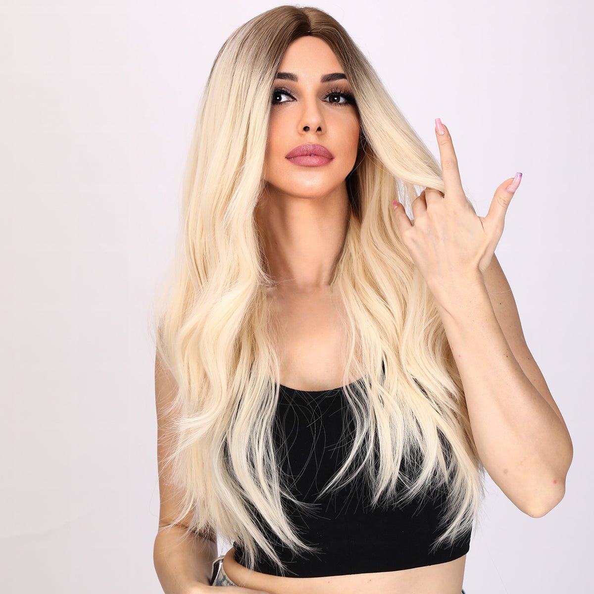 26-inch | Ombre Gold Body Wave without Bangs | SM9347 - TapLike
