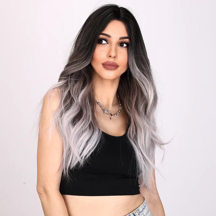 26-inch | Ombre Grey | Loose Wavewithout Bangs | SM8036 - TapLike
