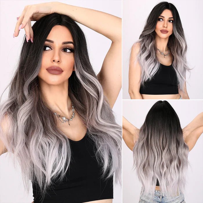 26-inch | Ombre Grey | Loose Wavewithout Bangs | SM8036 - TapLike