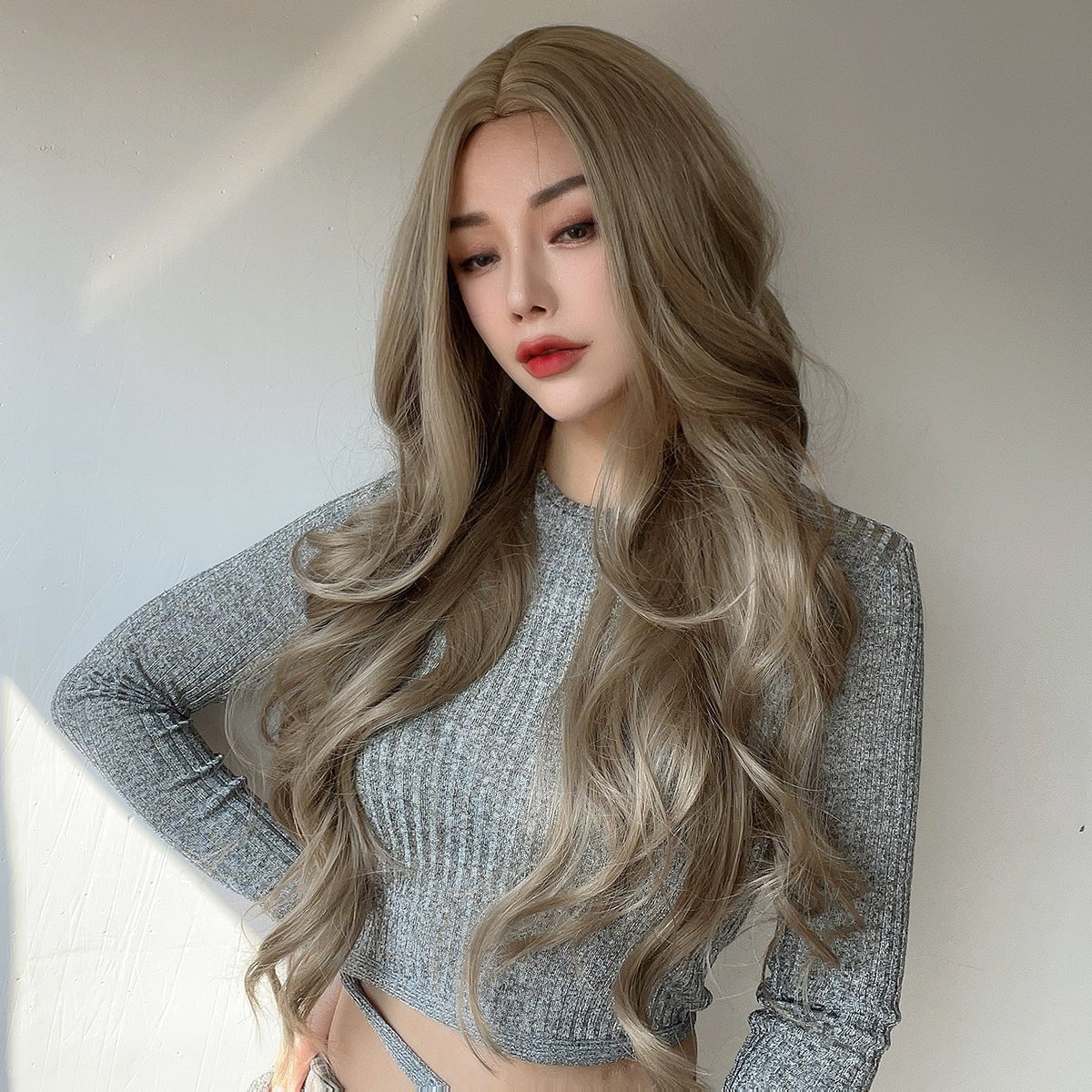 26 inches | middle part curly long hair | SM7401 - TapLike