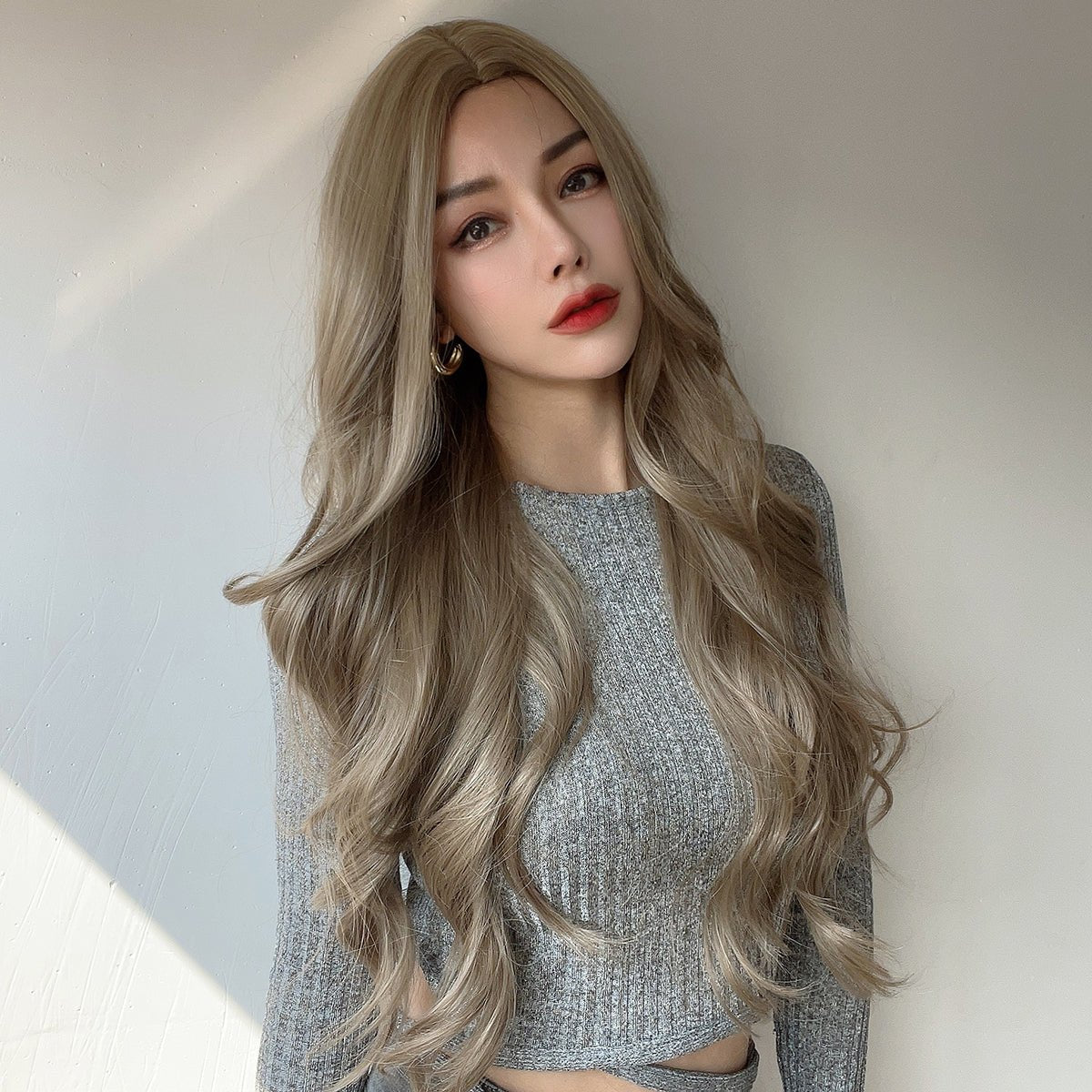 26 inches | middle part curly long hair | SM7401 - TapLike