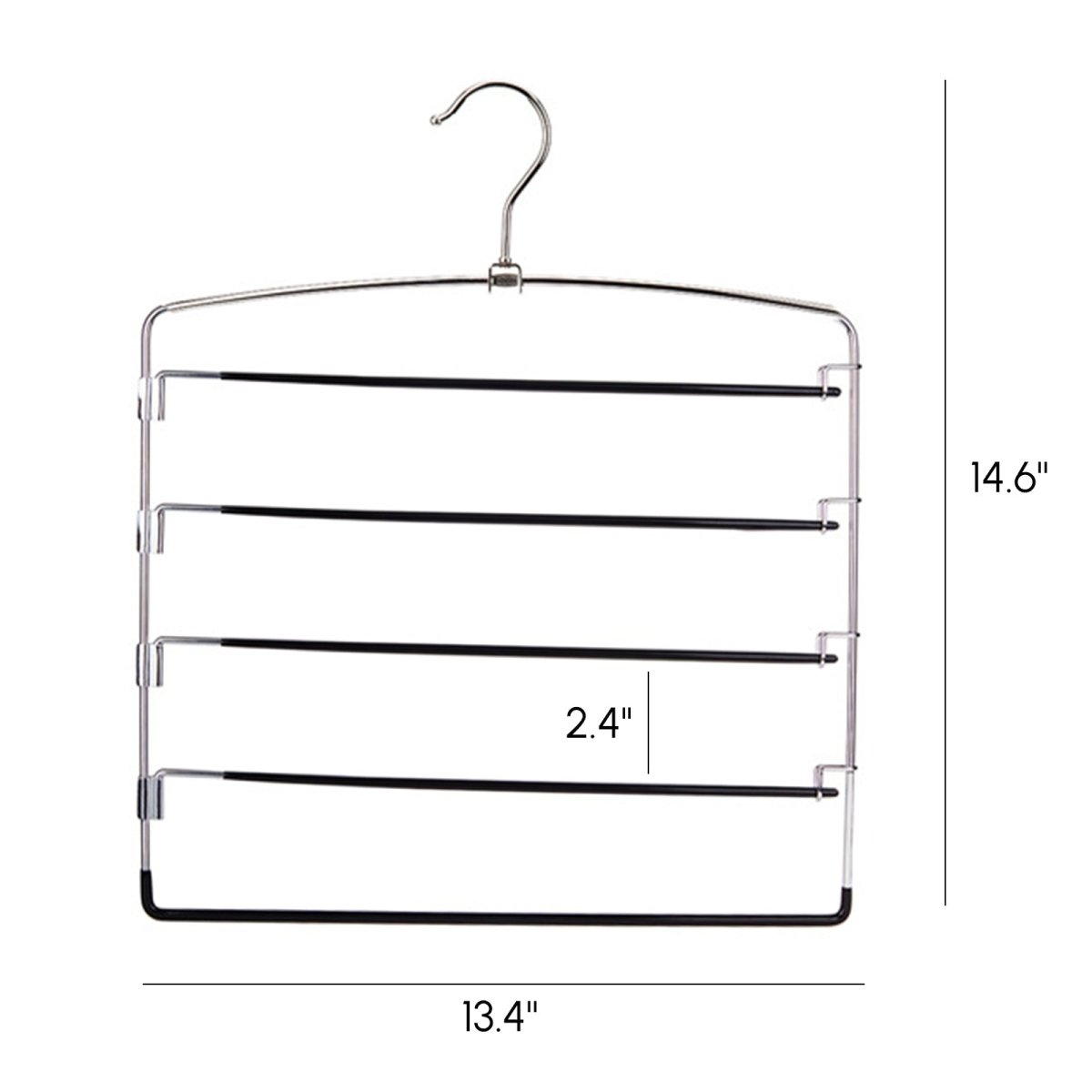 2PCS 5in1 Pants Clothes Hook Space Saving Hanger Drying Rack Hanger - Taplike