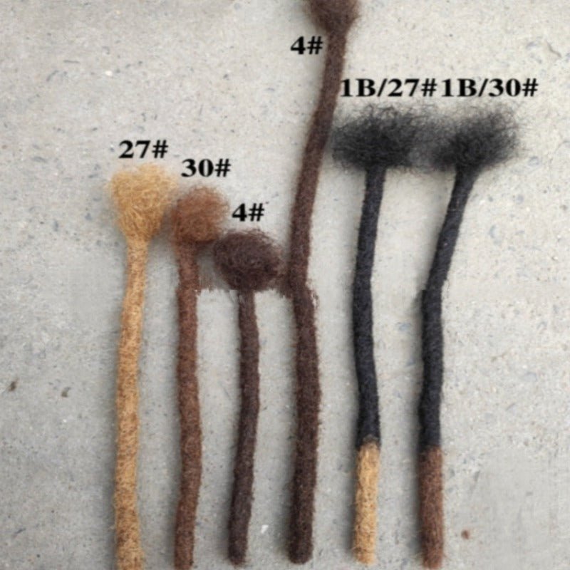 6-inch African braid pure real hair American Braid Dreadlocs Braid 10pcs - Taplike