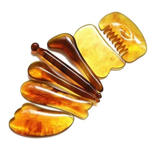 7Pcs Gua Sha beauty equipment Massaging Tools Gua Sha Scraping Boards - Taplike