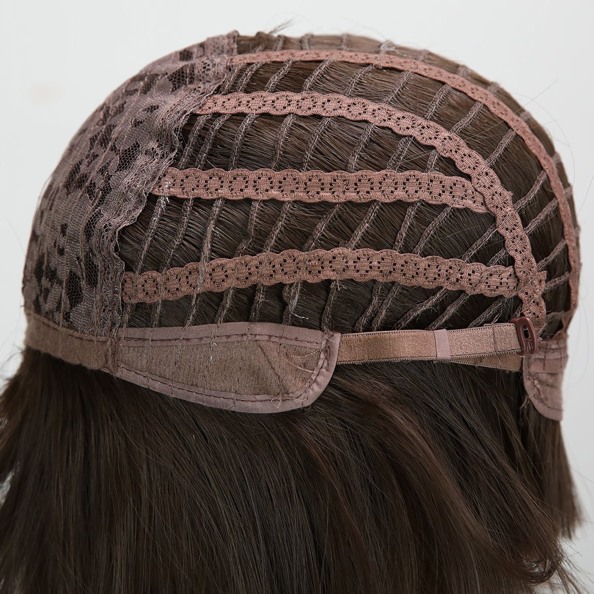 8-inch | cool brown | straight hair with hair bangs | SM7252 - TapLike