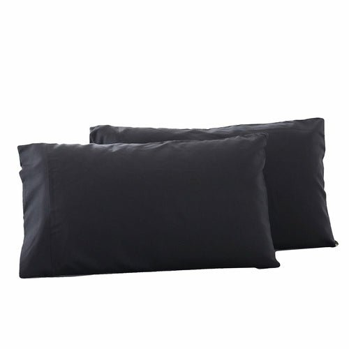 A Pair of Brushed Plain Hypoallergenic And Breathable Pillowcases - Taplike