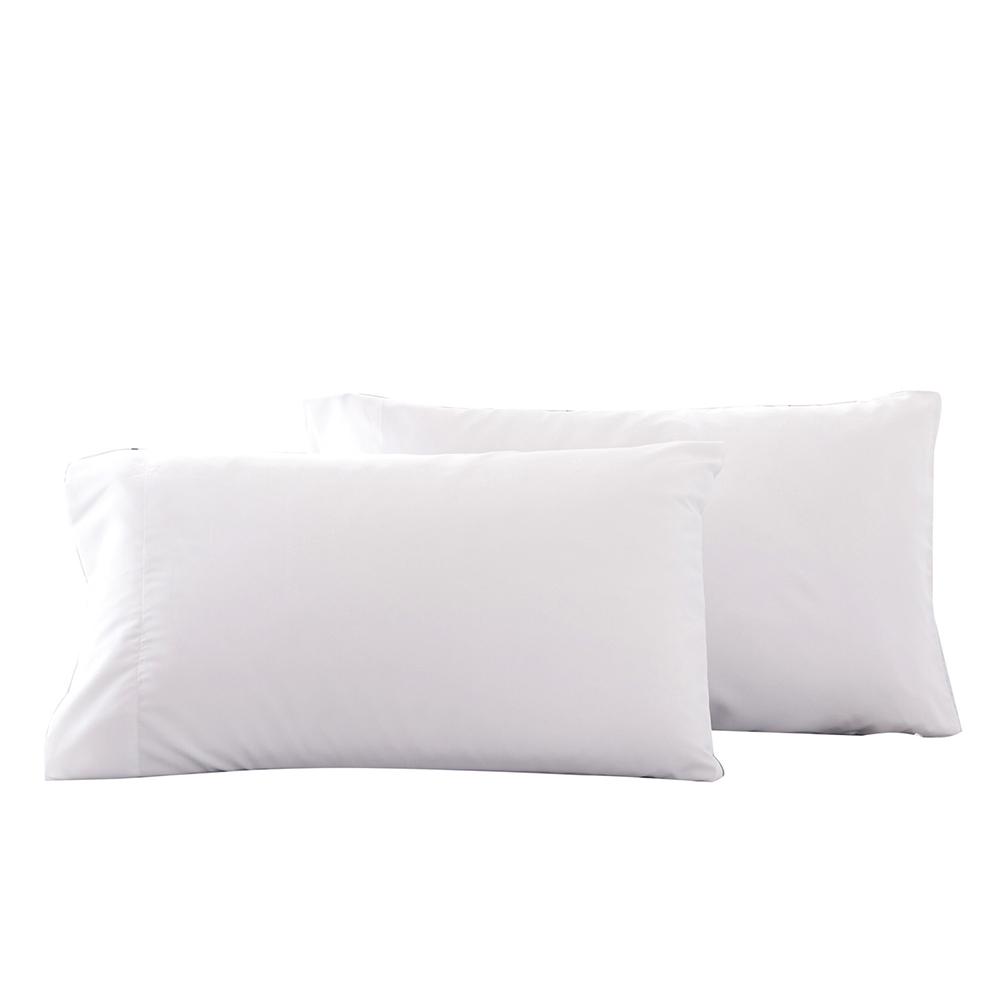 A Pair of Brushed Plain Hypoallergenic And Breathable Pillowcases - Taplike