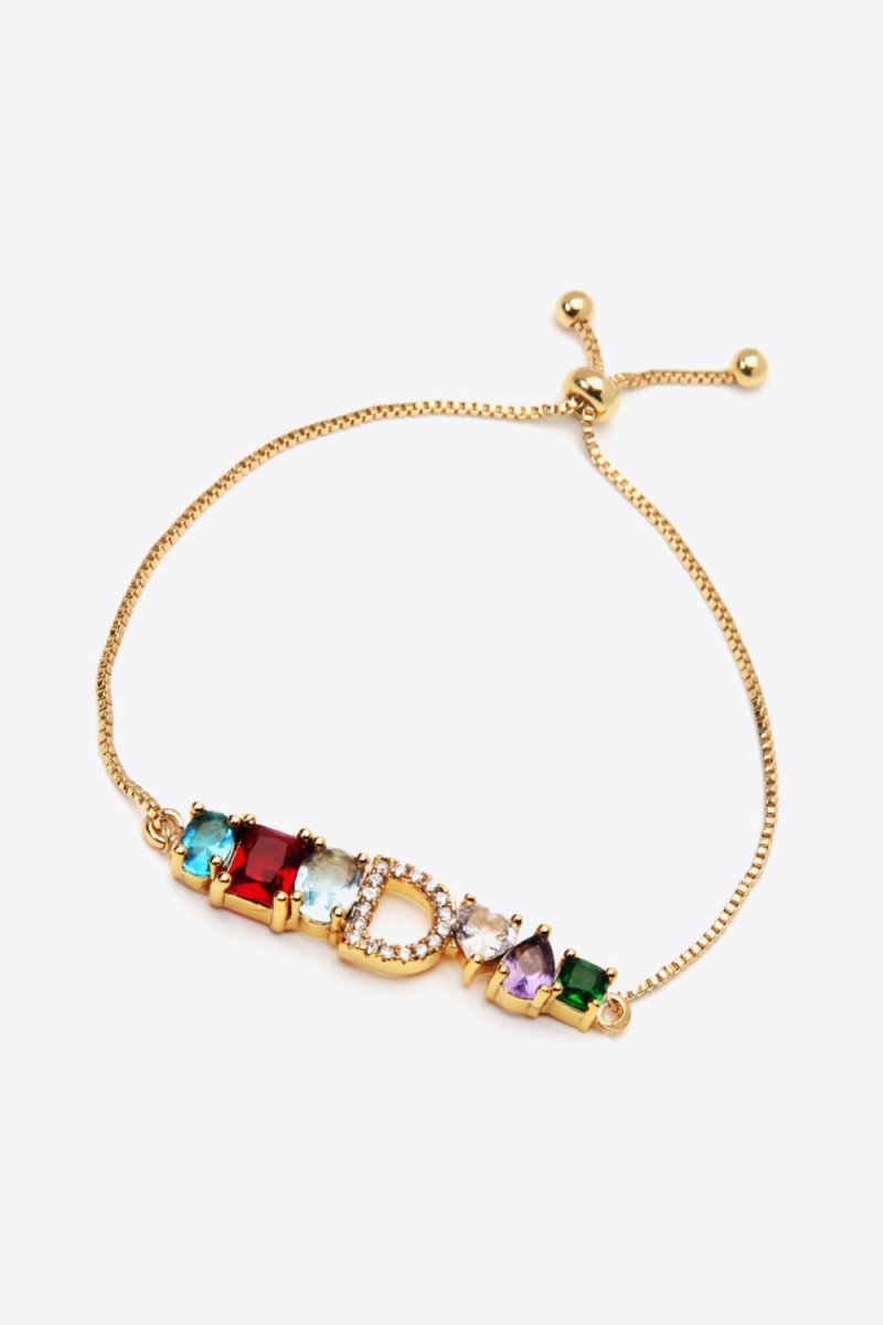 A to J Zircon Bracelet - TapLike