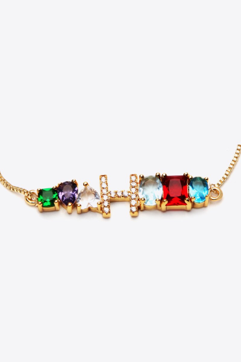 A to J Zircon Bracelet - TapLike