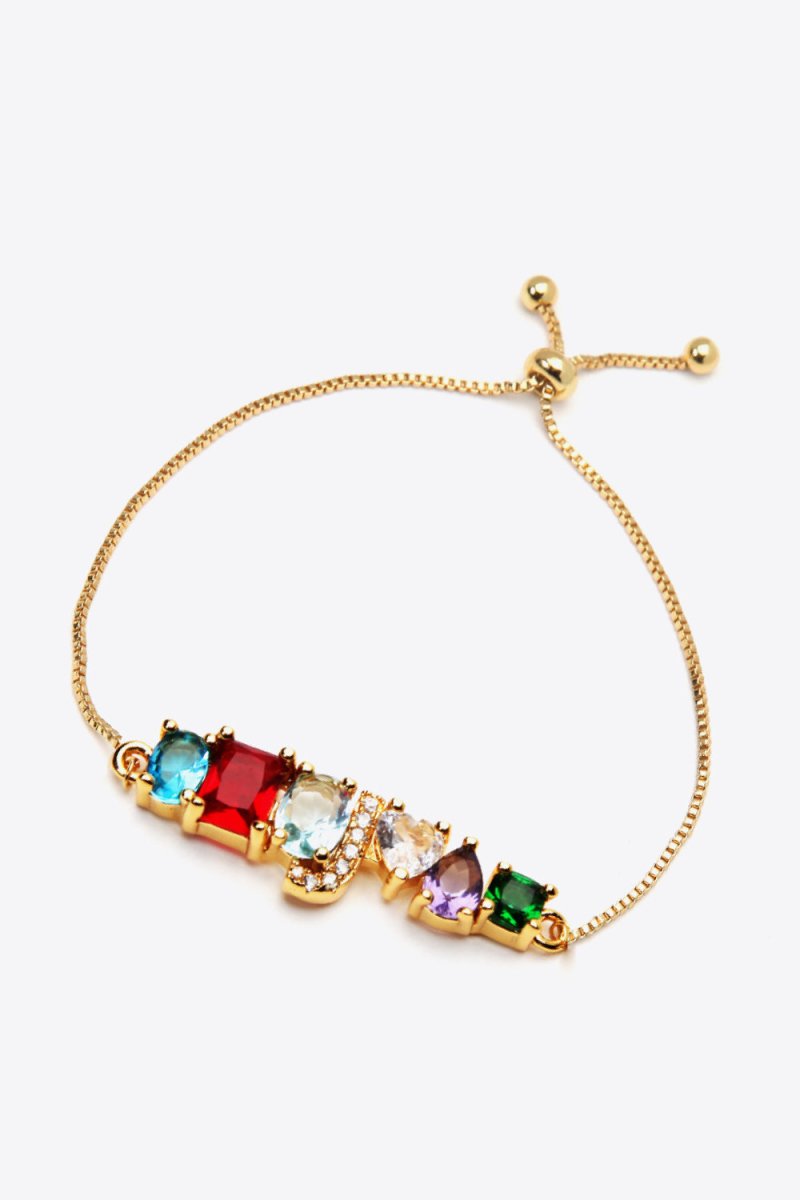 A to J Zircon Bracelet - TapLike