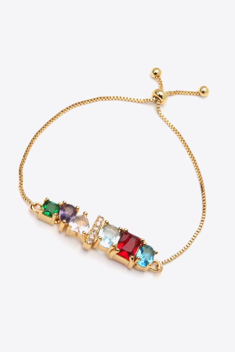 A to J Zircon Bracelet - TapLike