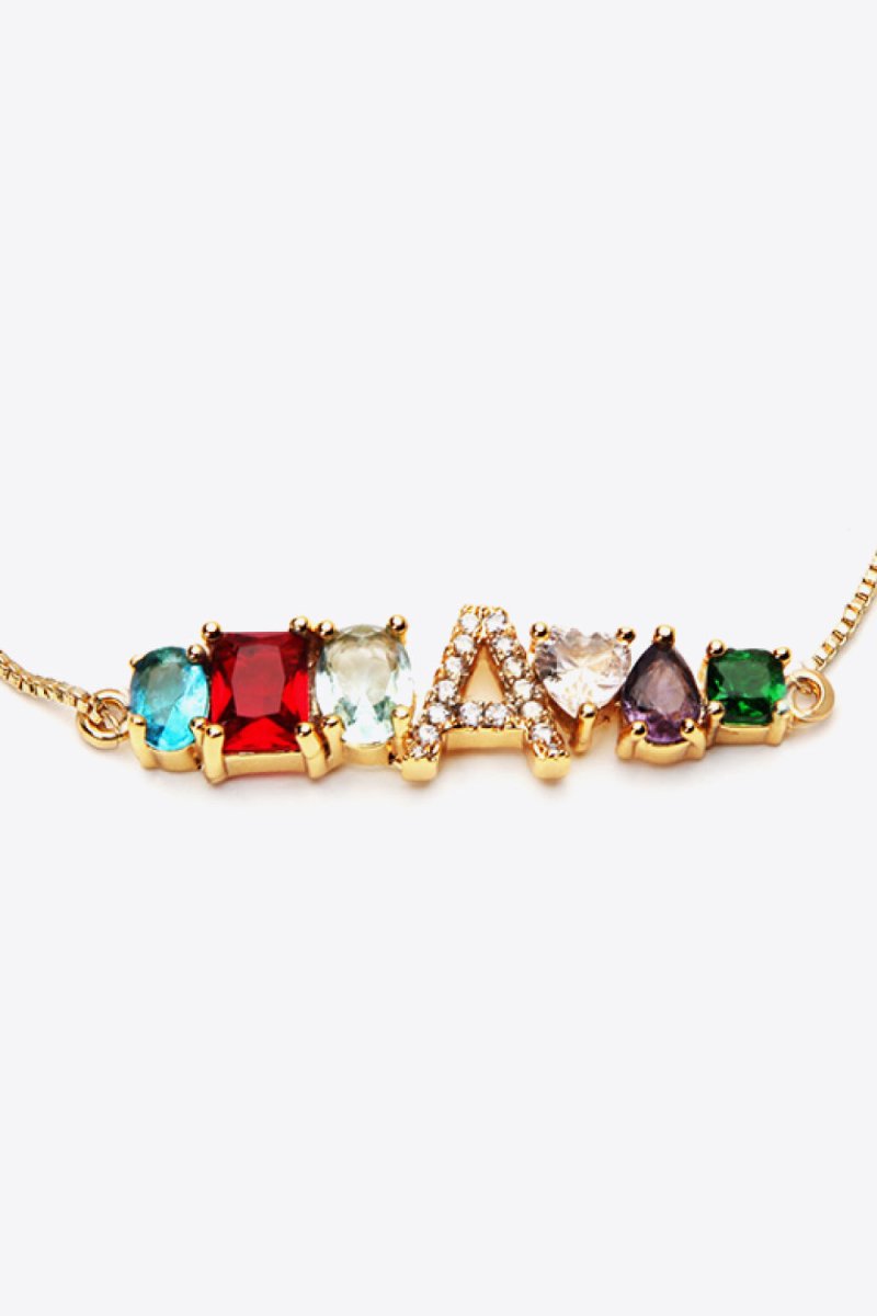 A to J Zircon Bracelet - TapLike