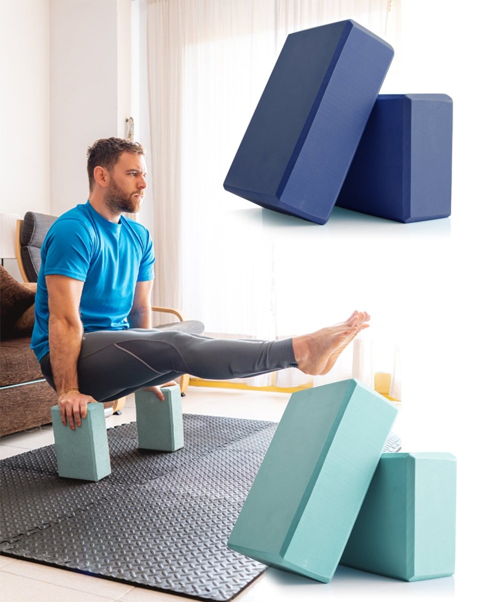 Body Glove Yoga Foaming Brick Home Gym Exercise Block Fitness 2 Pack - Taplike