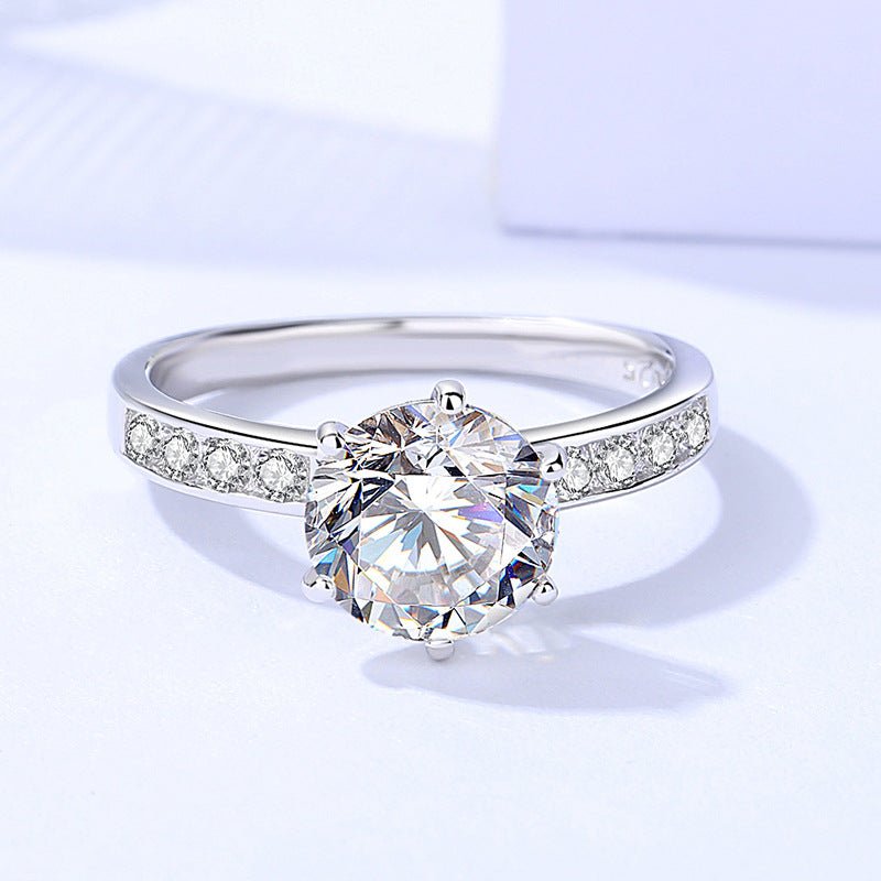 Buy 1 Get 2 Free: 2ct Moissanite Ring, Limited Time Offer F3649-C - Taplike