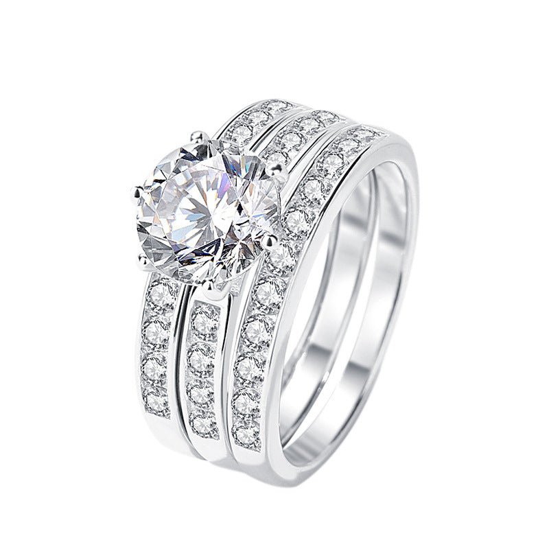 Buy 1 Get 2 Free: 2ct Moissanite Ring, Limited Time Offer F3649-C - Taplike