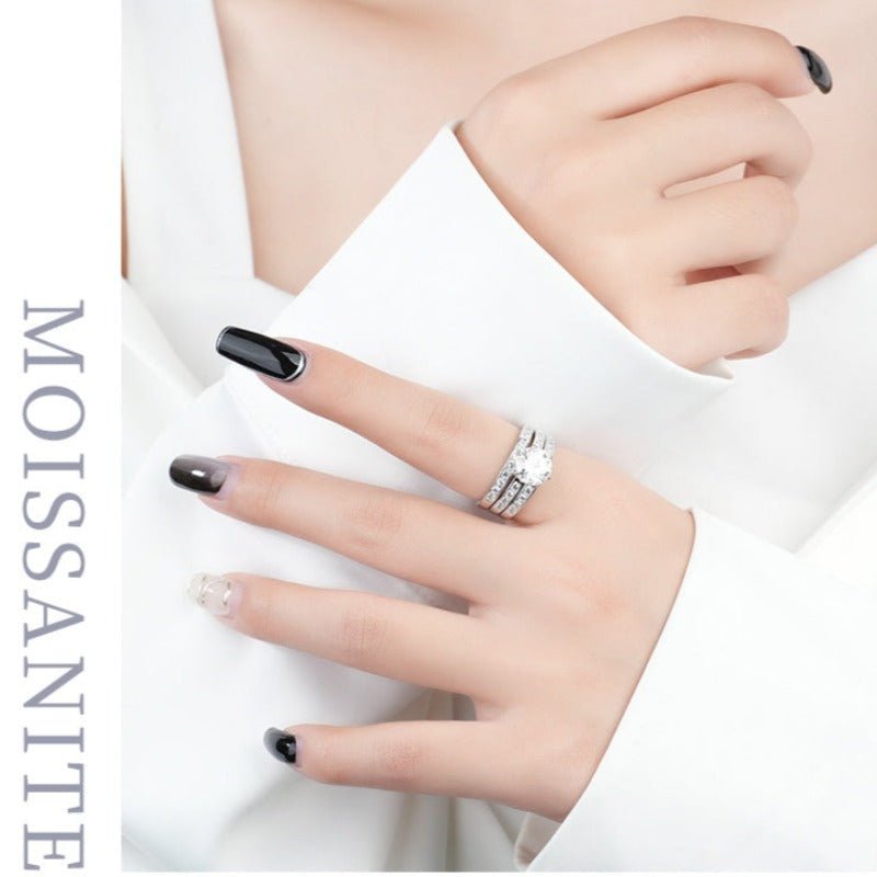 Buy 1 Get 2 Free: 2ct Moissanite Ring, Limited Time Offer F3649-C - Taplike