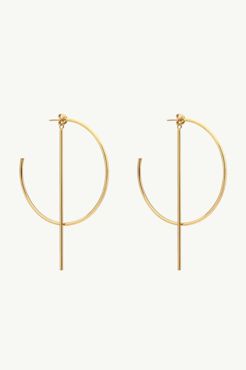 C-Hoop Stainless Steel Earrings - Taplike