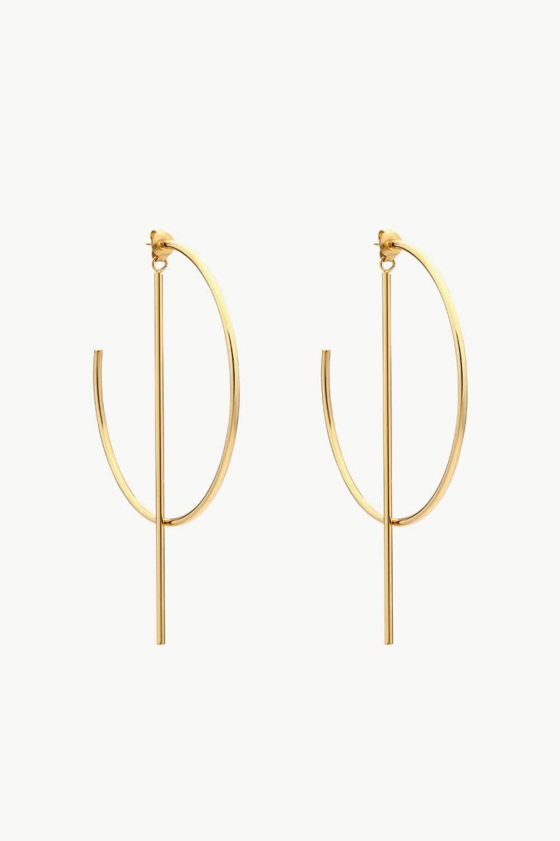 C-Hoop Stainless Steel Earrings - Taplike