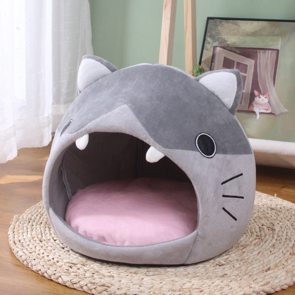 Cat Cartoon Cozy Bed House - Taplike