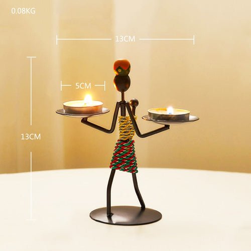 Creative Iron Candle Holder for Home Decor - Taplike