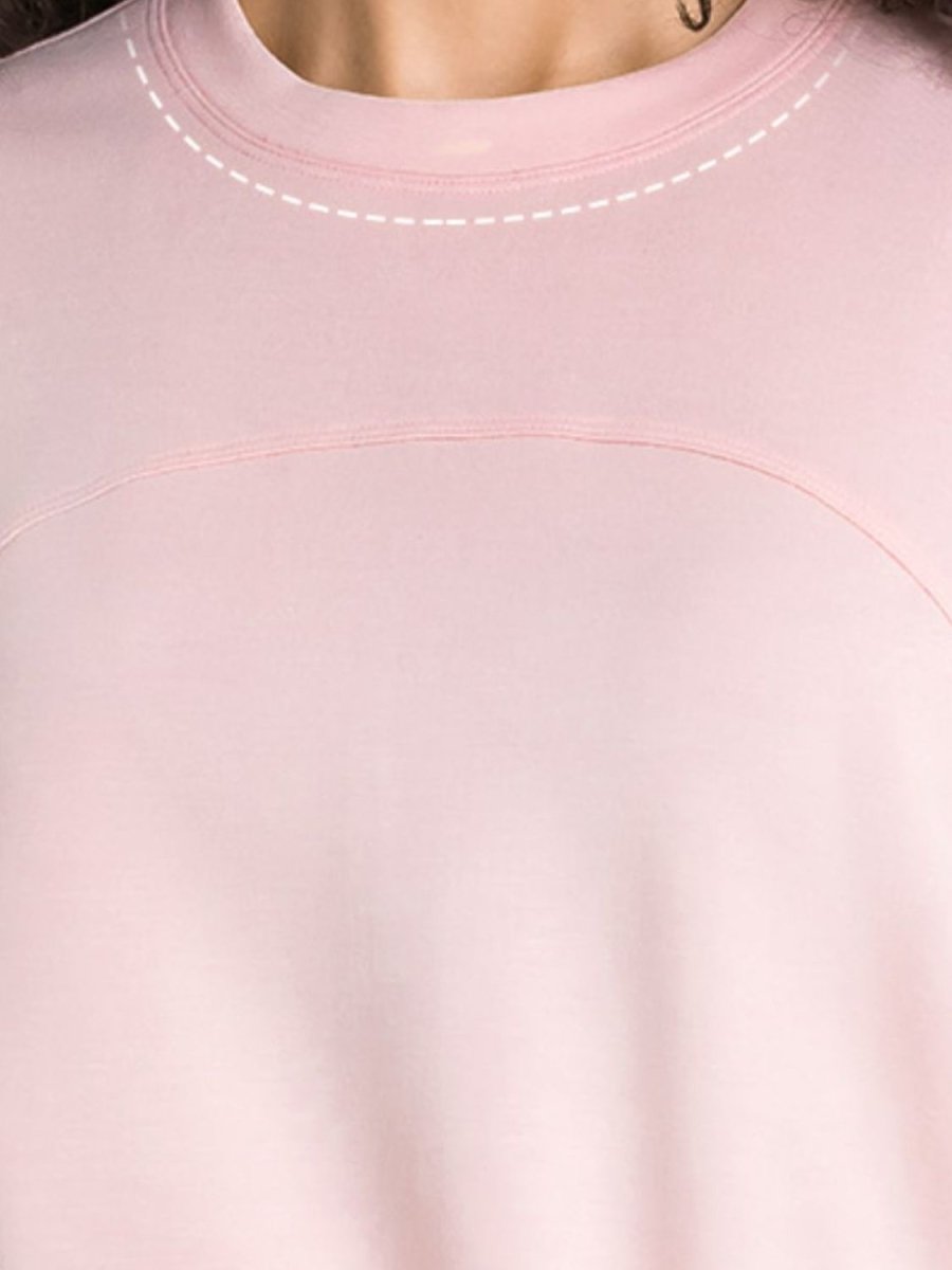 Drawstring Hem Short Sleeve Sports T-Shirt - TapLike