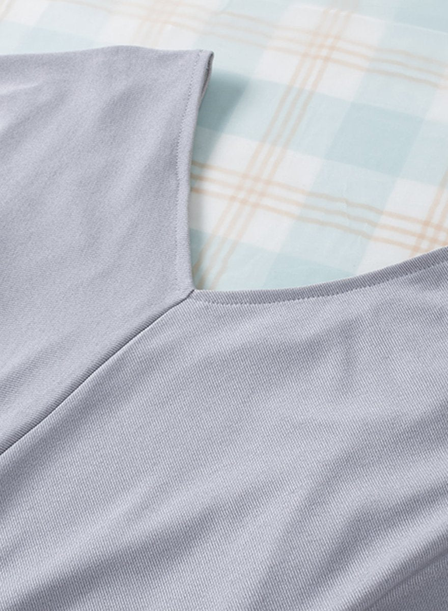 Fringe Trim Center Seam Dolman Sleeve Top - TapLike