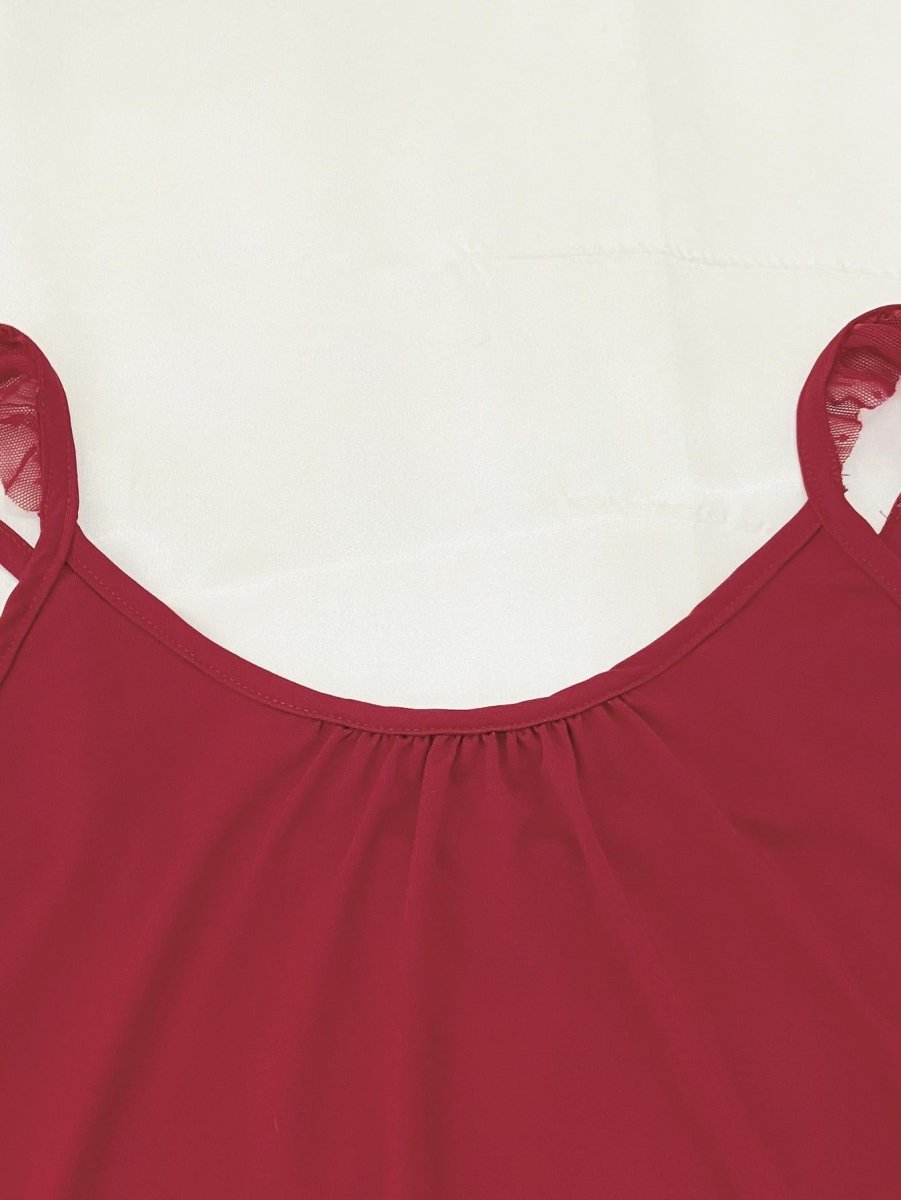 Gathered Detail Spliced Mesh Sleeveless Top and Shorts Lounge Set - TapLike