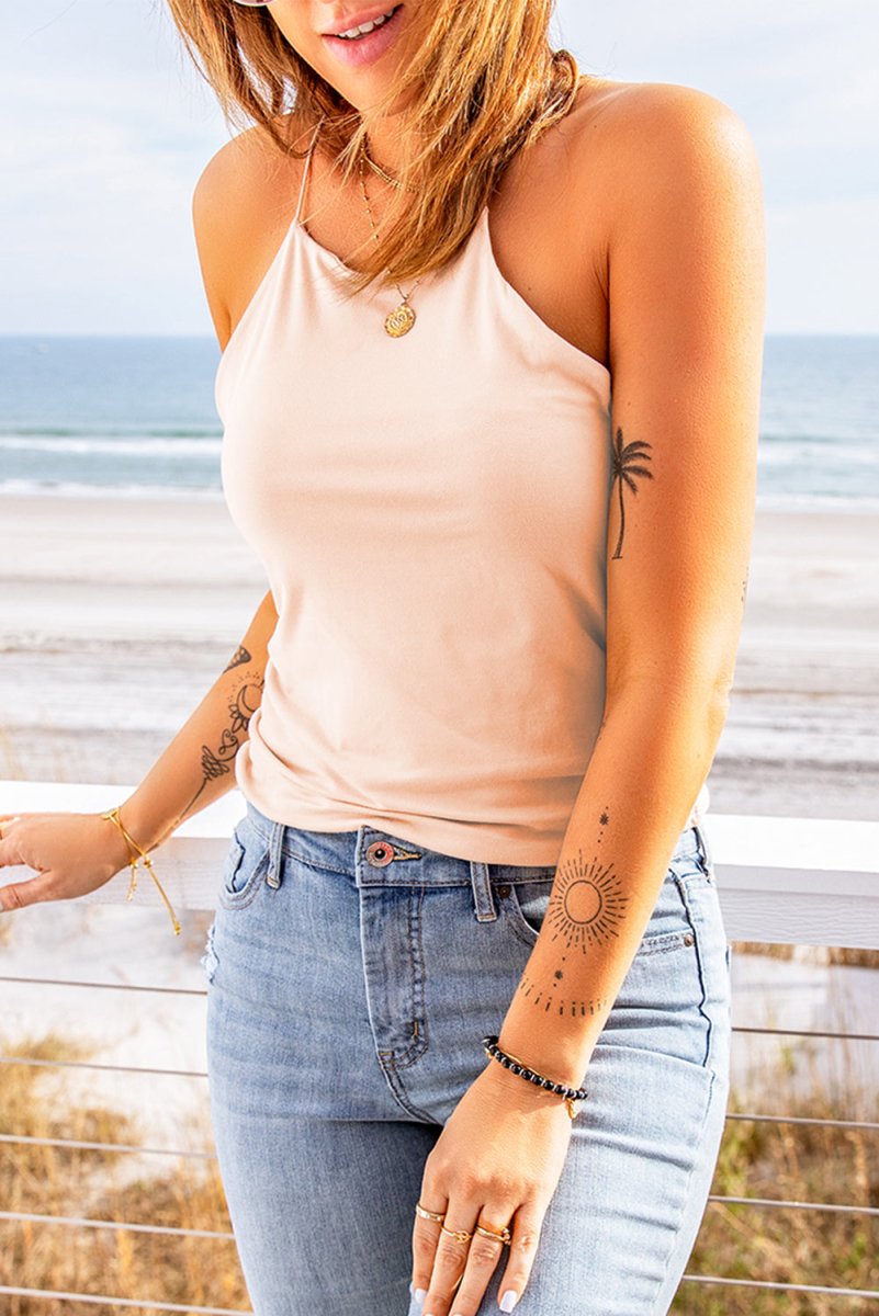 Halter Neck Tank Top - TapLike