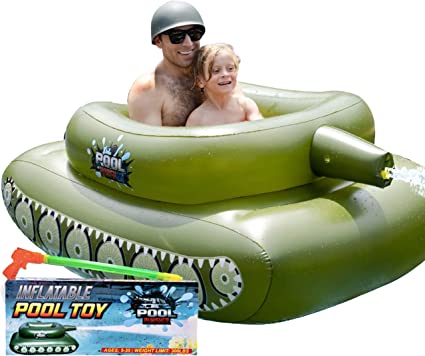 Inflatable Water Cannon Tank - Shoots Up to 50 ft - Fun for All Ages | Flash - Taplike