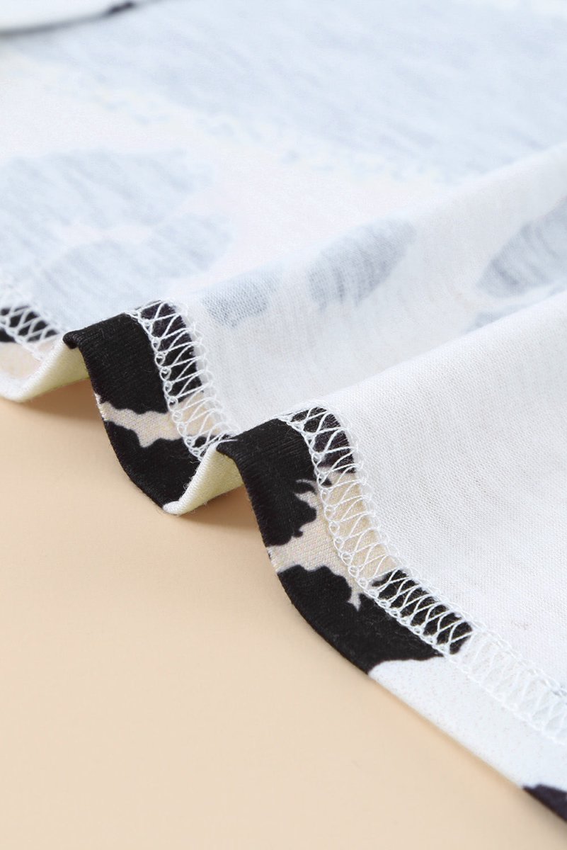 Leopard Contrast Trim Tank - Taplike